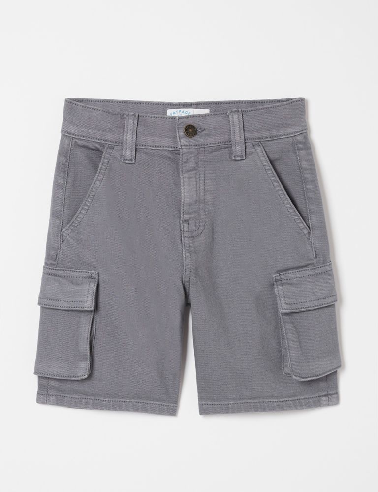Pure Cotton Cargo Shorts (3-13 Yrs) 2 of 4