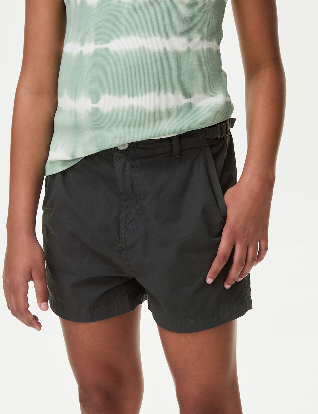 Pure Cotton Cargo Shorts (6-16 Yrs) 2 of 5