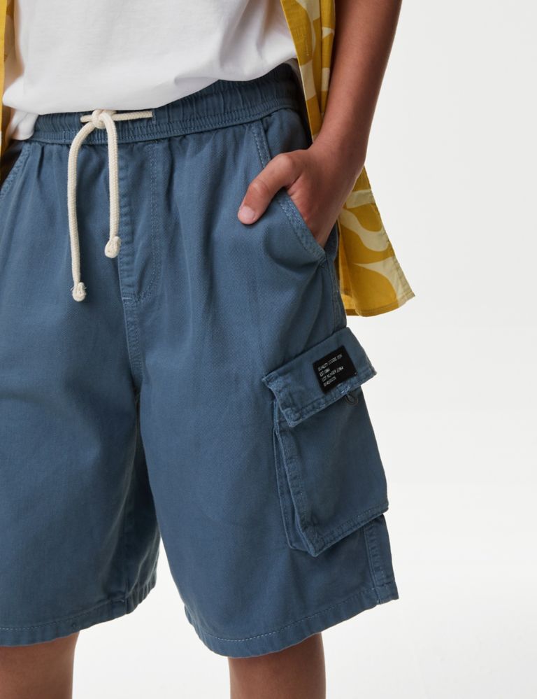 Pure Cotton Cargo Shorts (6-16 Yrs) 3 of 5