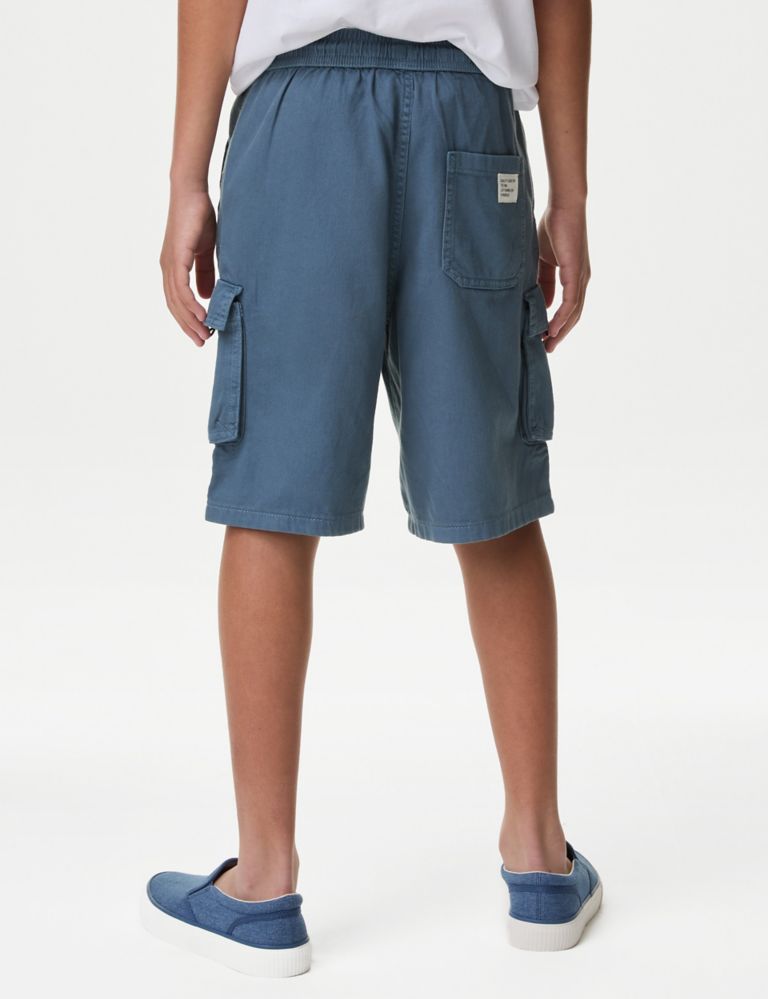 Pure Cotton Cargo Shorts (6-16 Yrs) 5 of 5