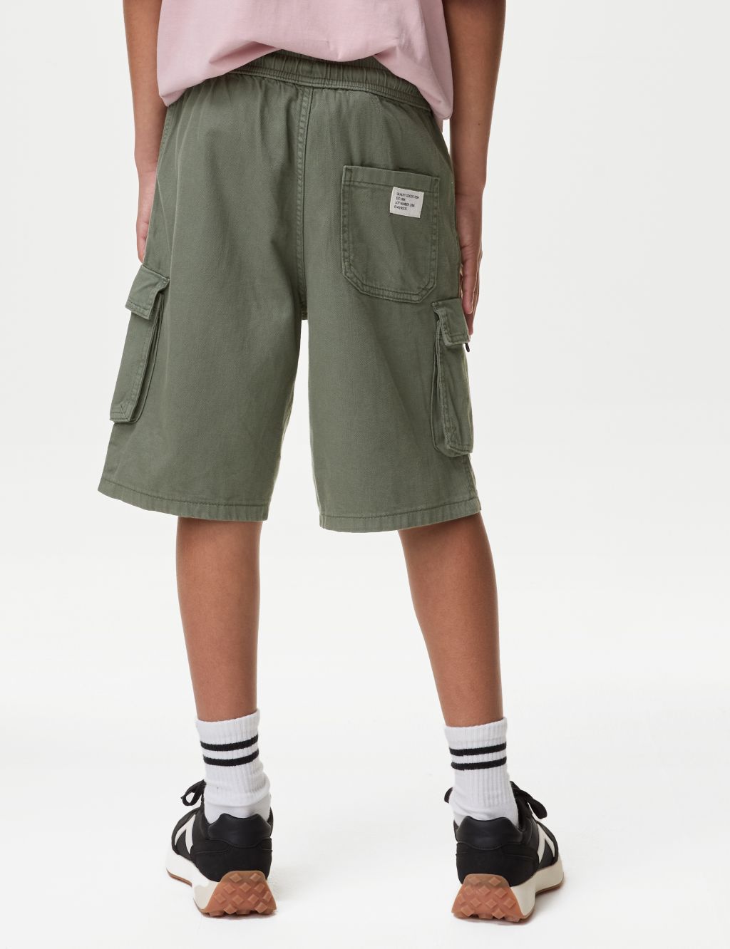 Pure Cotton Cargo Shorts (6-16 Yrs) 5 of 5