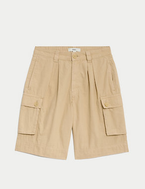 Pure Cotton Cargo Shorts Image 2 of 5