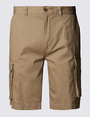Pure Cotton Cargo Shorts Image 2 of 4