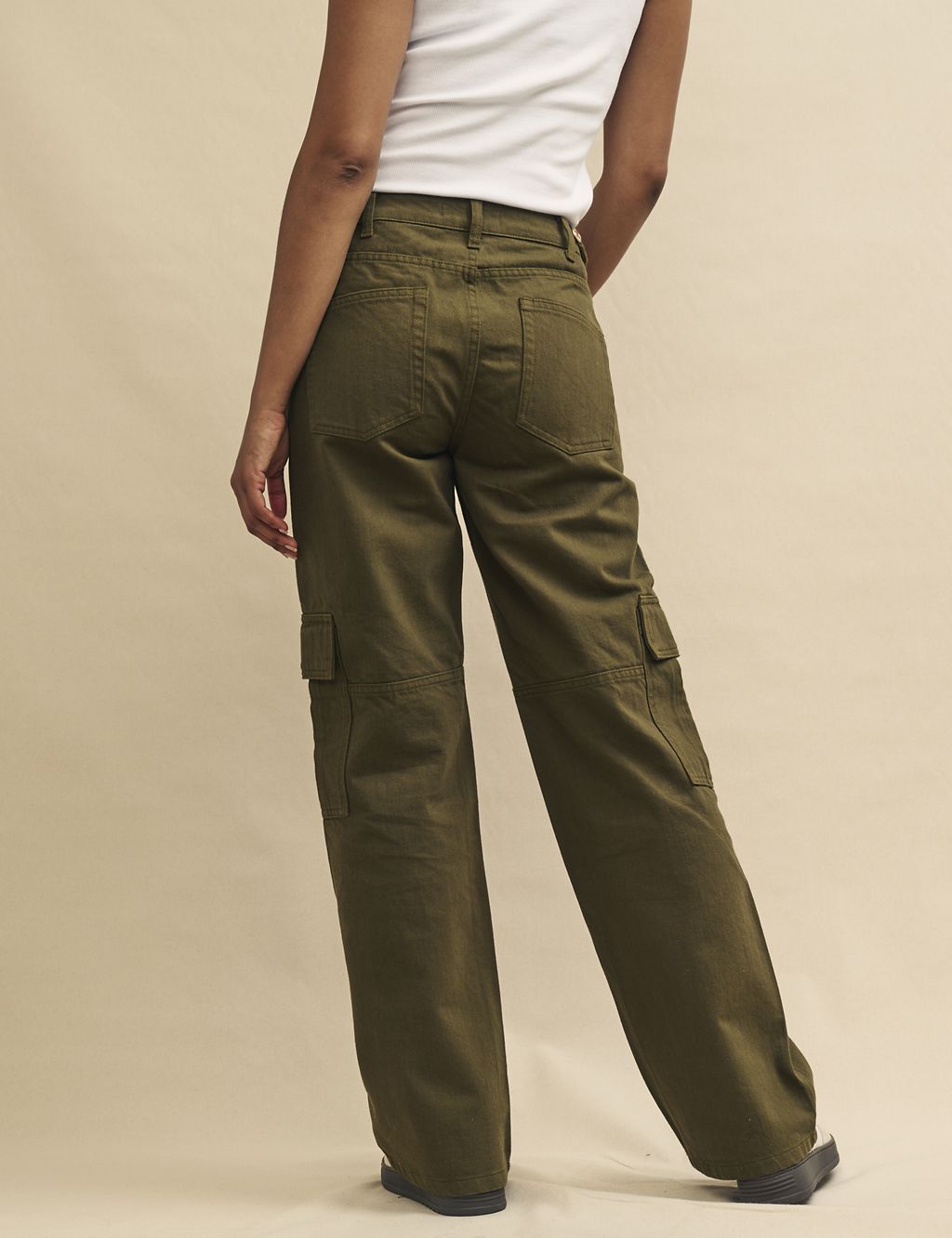 Pure Cotton Cargo Straight Leg Trousers 6 of 6