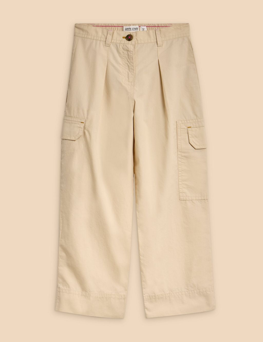 Pure Cotton Cargo Trousers (3-10 Yrs) 1 of 1
