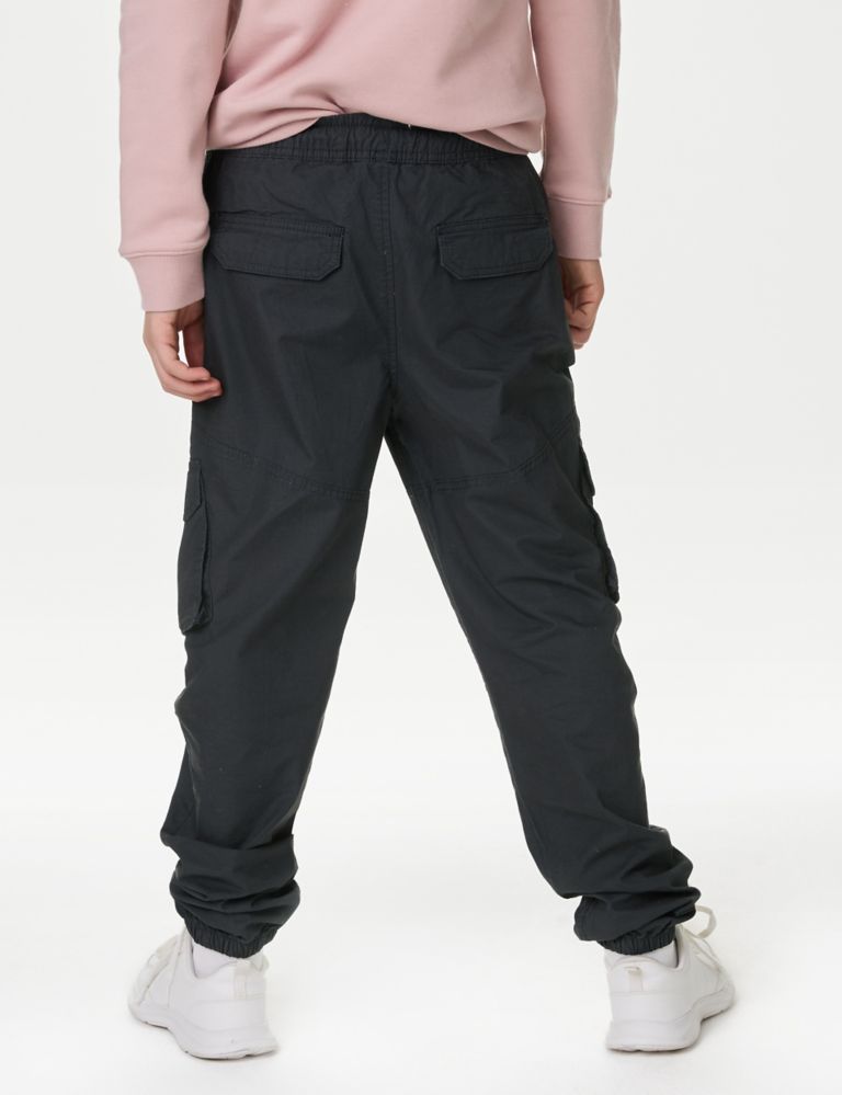 Pure Cotton Cargo Trousers (6-16 Yrs) 5 of 5