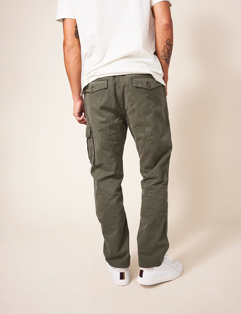 Pure Cotton Cargo Trousers 4 of 5