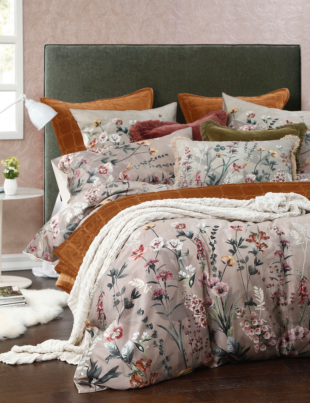 Pure Cotton Carrie Bedding Set | MM Linen | M&S