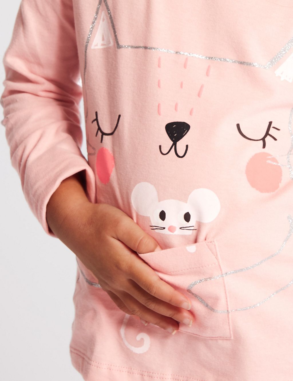 Pure Cotton Cat & Mouse Top (3 Months - 7 Years) 4 of 4