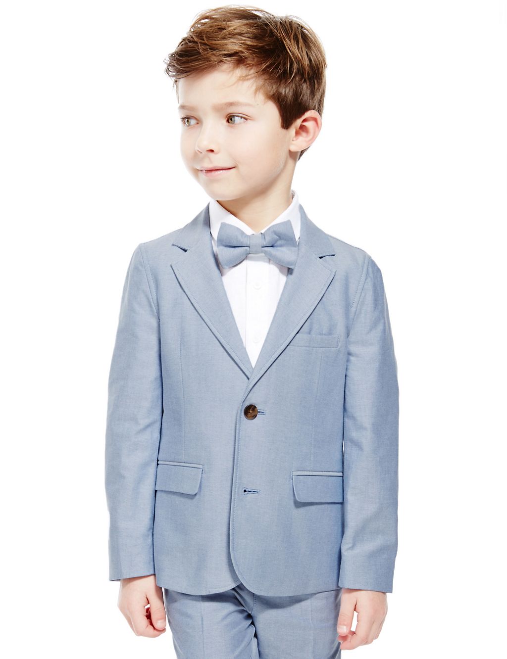 Pure Cotton Chambray Blazer (1-7 Years) 3 of 5