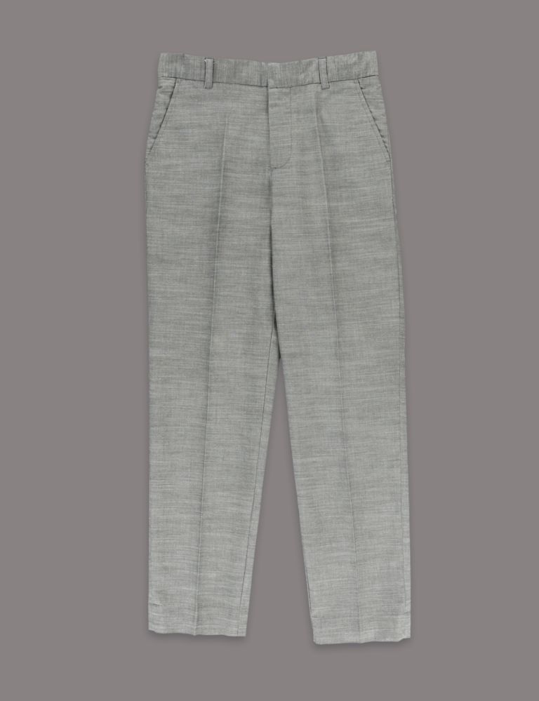 Pure Cotton Chambray Trousers (5-14 Years) 2 of 3