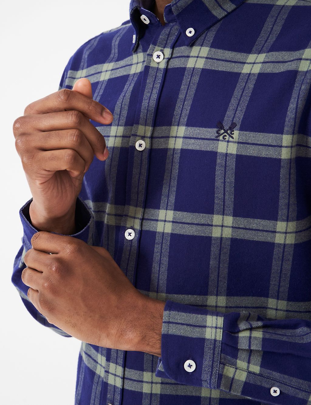 Pure Cotton Check Flannel Shirt 5 of 5