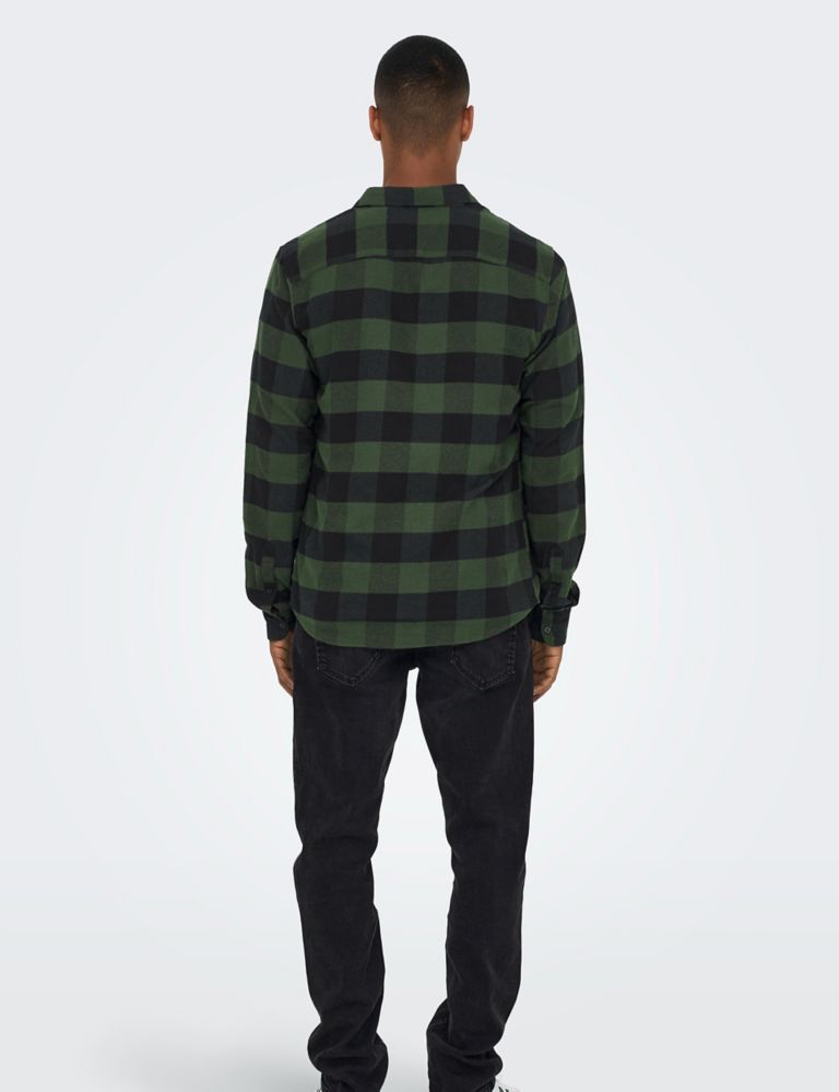 Pure Cotton Check Flannel Shirt 4 of 7