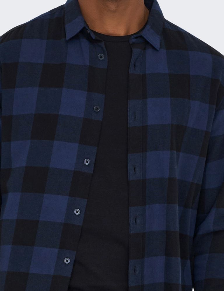 Pure Cotton Check Flannel Shirt 5 of 7