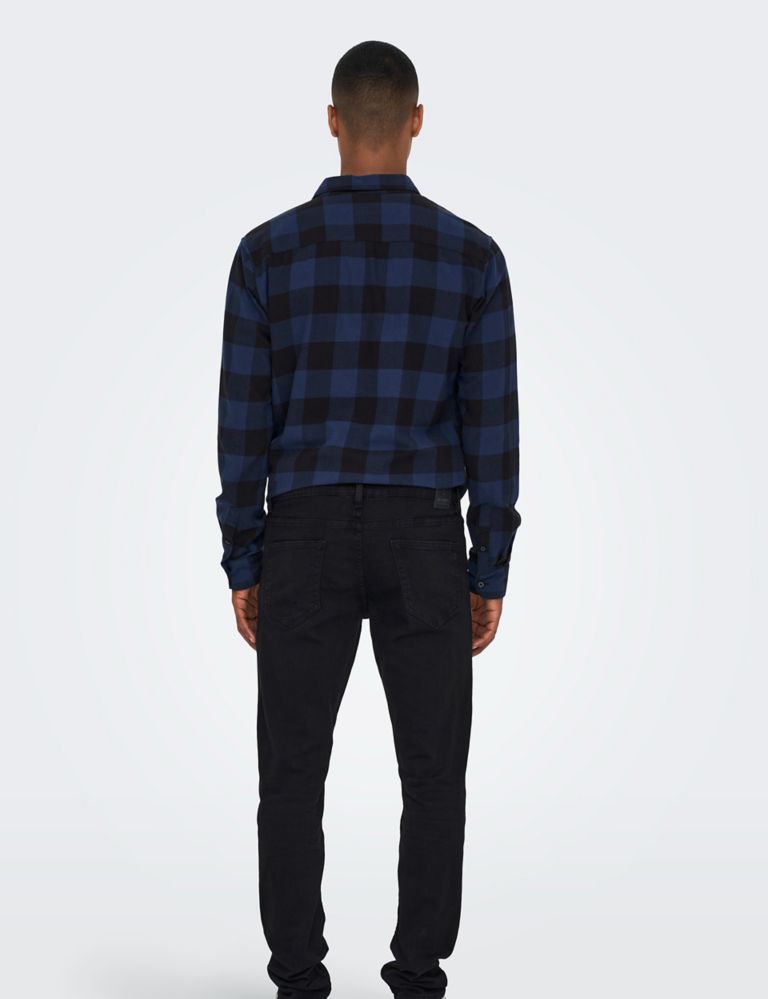 Pure Cotton Check Flannel Shirt 7 of 7