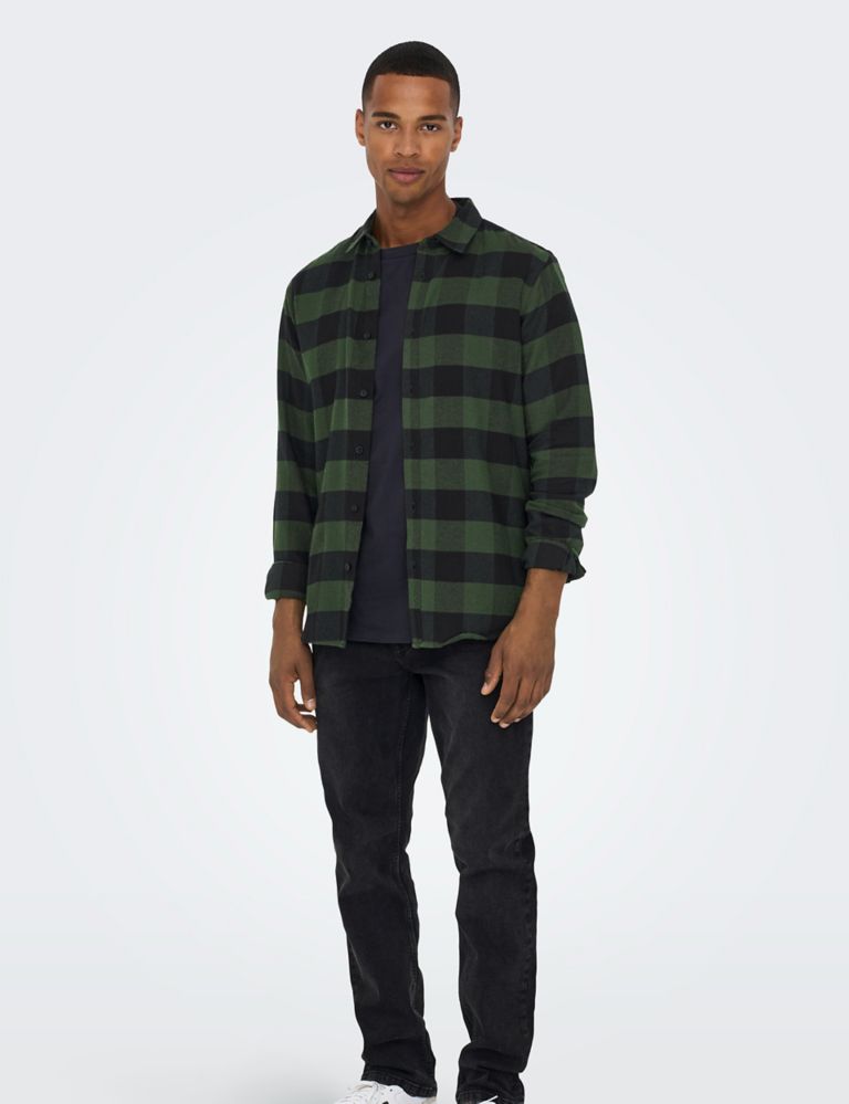 Pure Cotton Check Flannel Shirt 3 of 7
