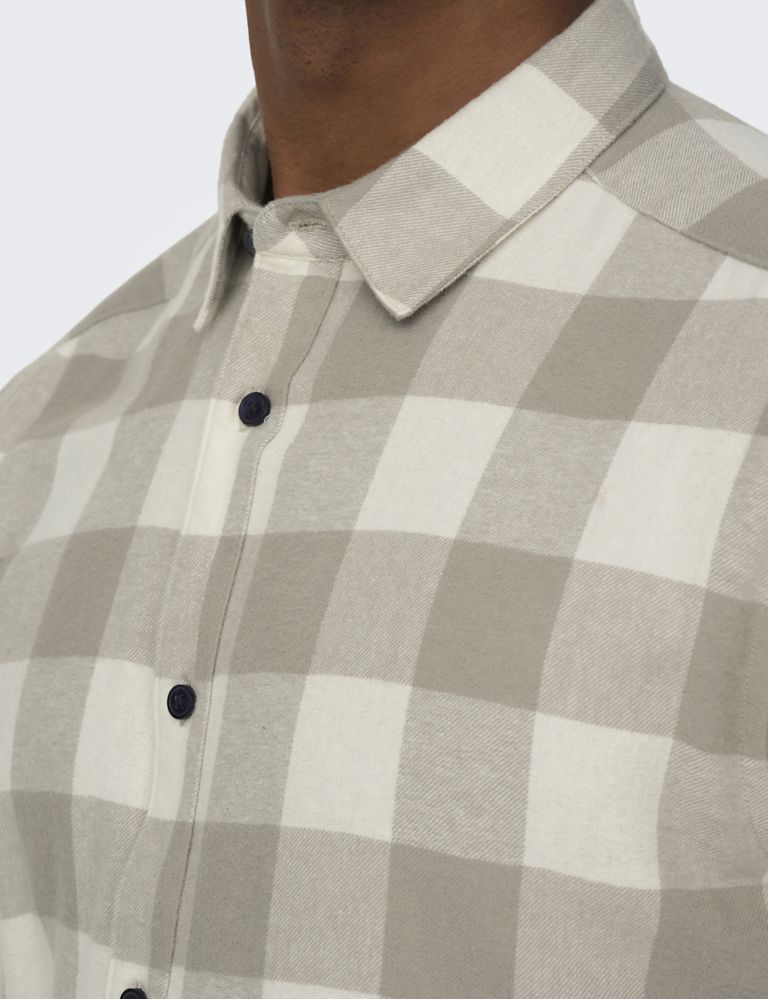 Pure Cotton Check Flannel Shirt 5 of 6