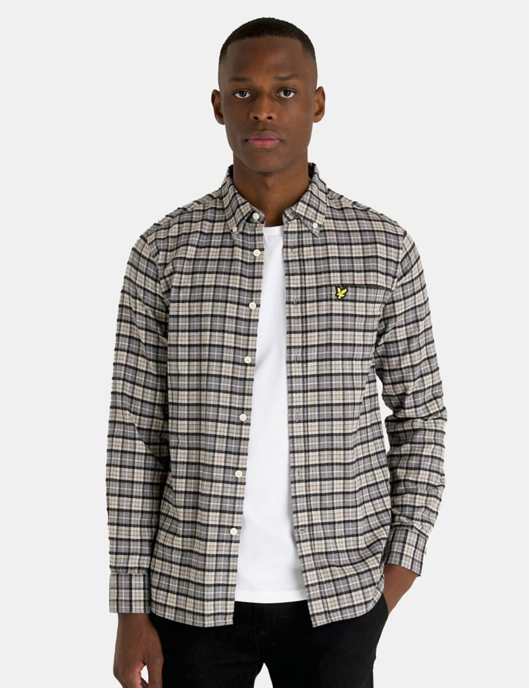 Pure Cotton Check Flannel Shirt 1 of 4