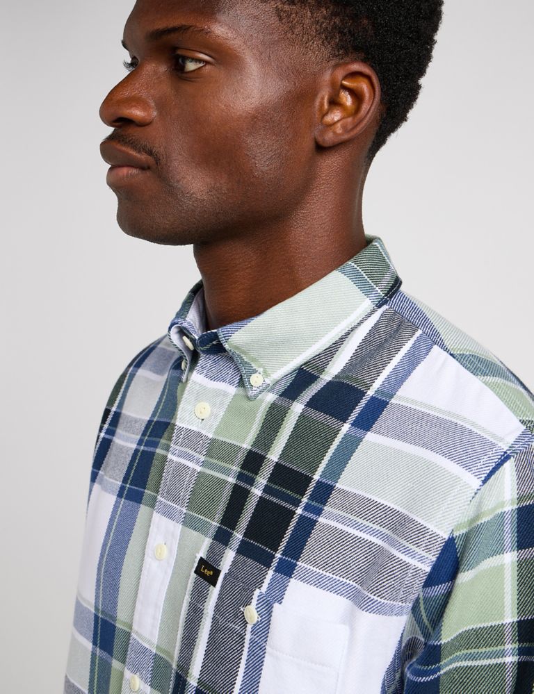 Pure Cotton Check Flannel Shirt 6 of 6