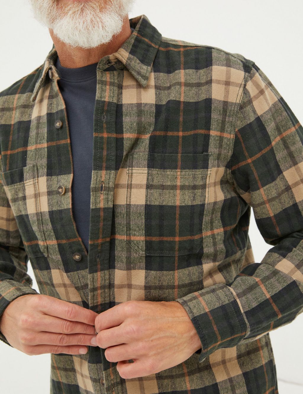 Pure Cotton Check Flannel Shirt 2 of 6