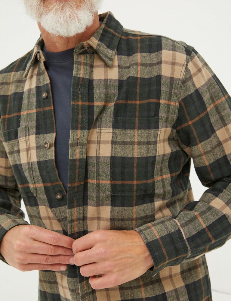 Pure Cotton Check Flannel Shirt 3 of 6
