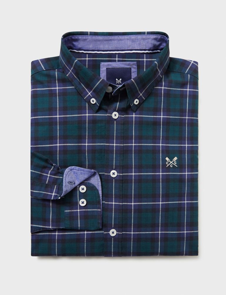 Pure Cotton Check Oxford Shirt 2 of 4
