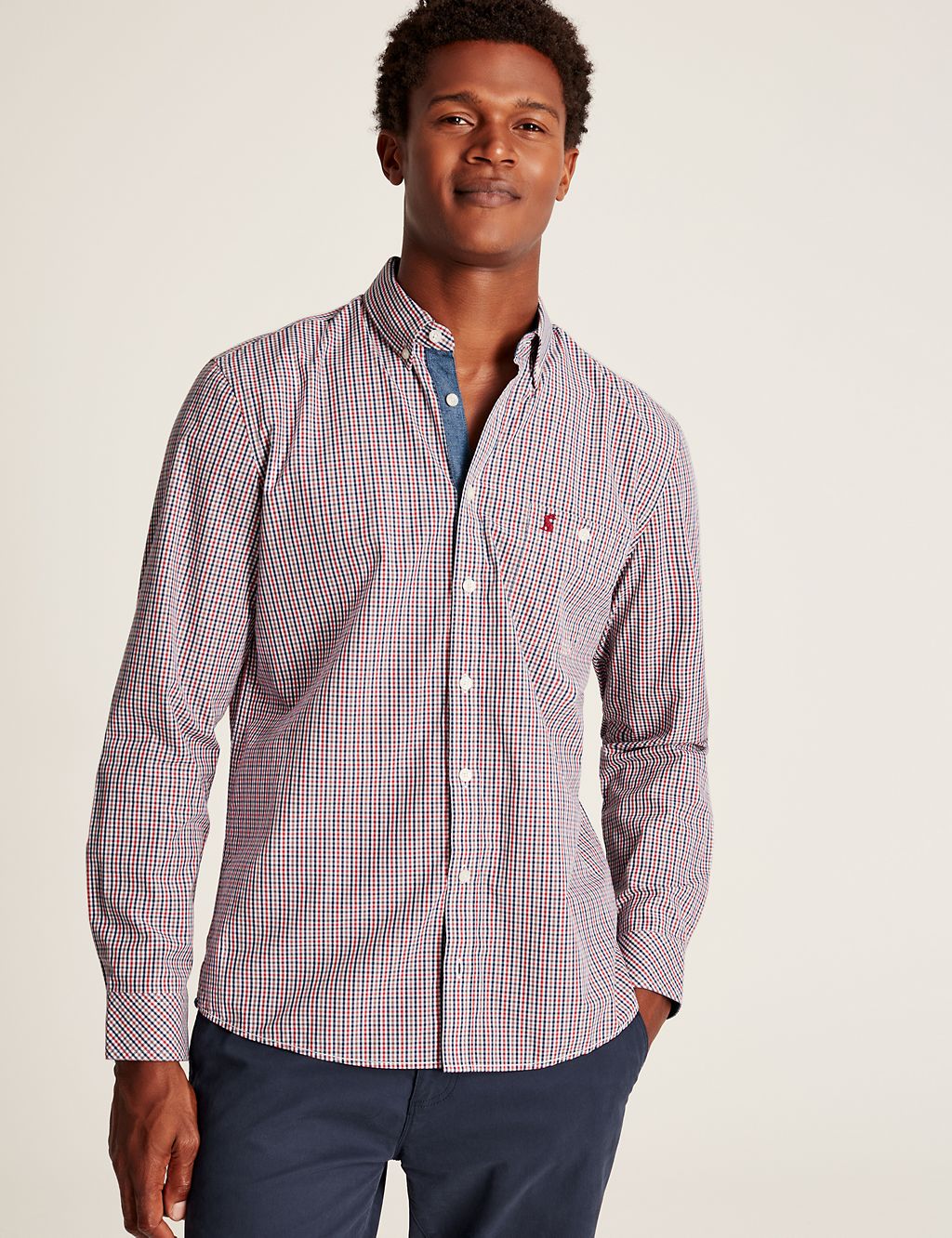 Pure Cotton Check Oxford Shirt | Joules | M&S