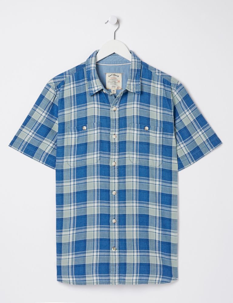 Buy Pure Cotton Check Oxford Shirt | FatFace | M&S