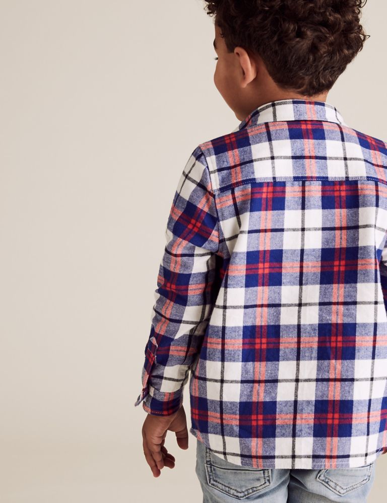 Pure Cotton Check Shirt with T-Shirt (2-7 Yrs) 4 of 4