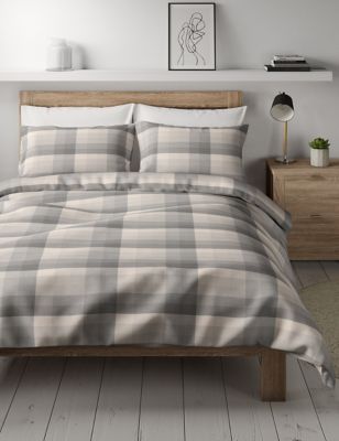 Pure Cotton Checked Bedding Set