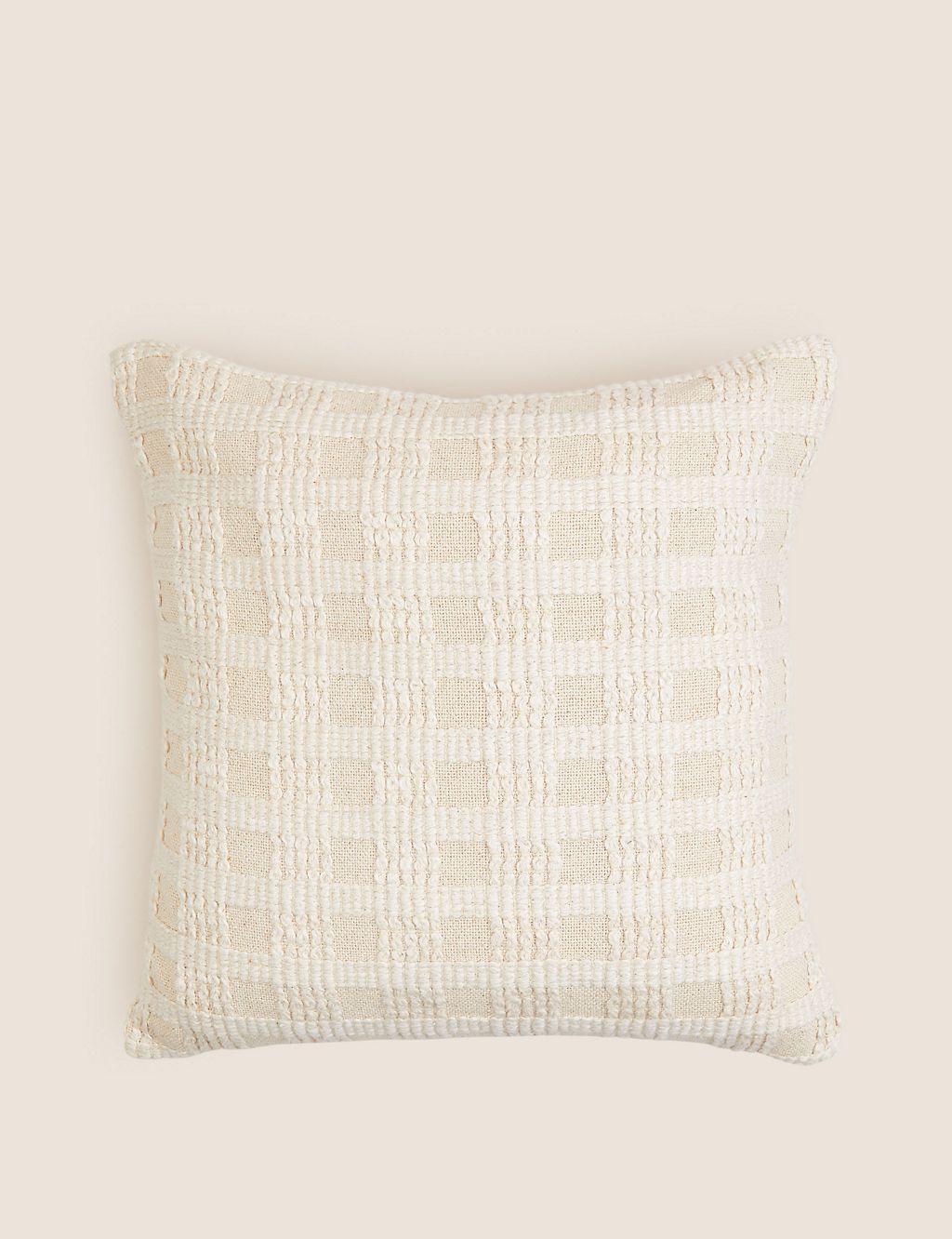 Pure Cotton Checked Cushion 2 of 8