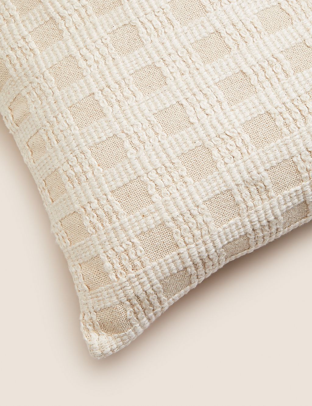 Pure Cotton Checked Cushion 4 of 8