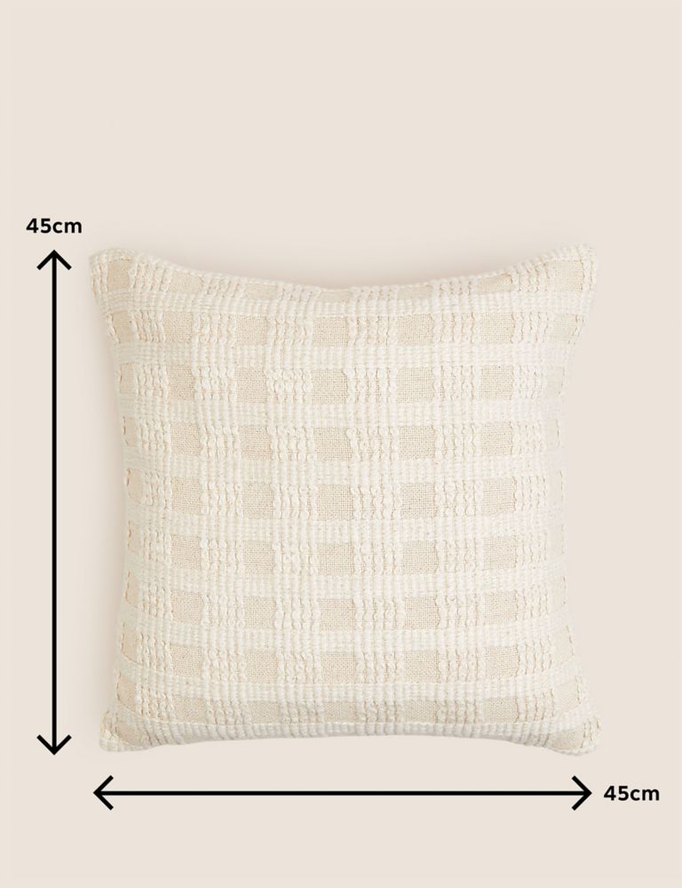 Pure Cotton Checked Cushion 9 of 9