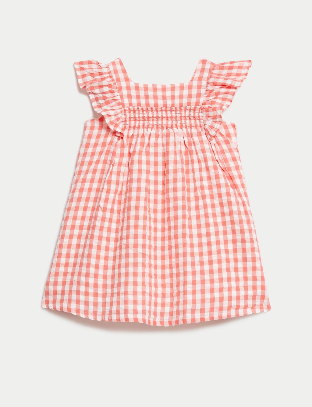Pure Cotton Checked Dress (0-3 Yrs) 1 of 5