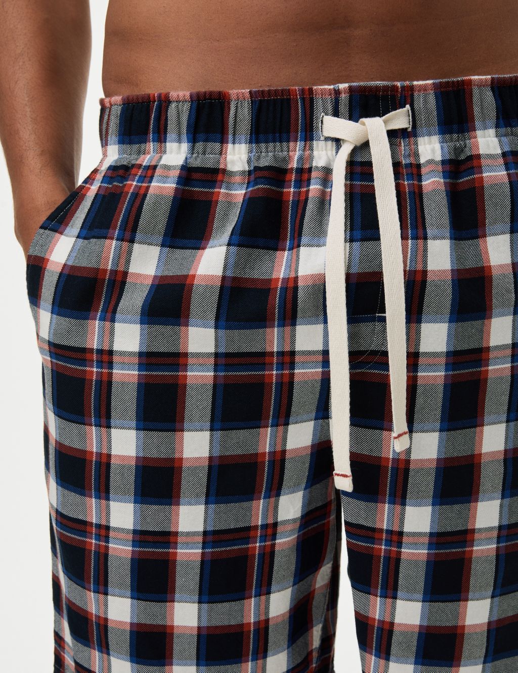 Pure Cotton Checked Loungewear Shorts 2 of 5
