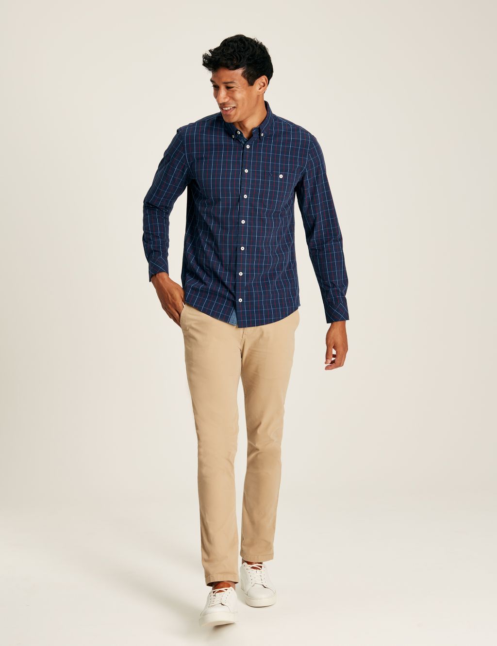 Pure Cotton Checked Oxford Shirt 2 of 6