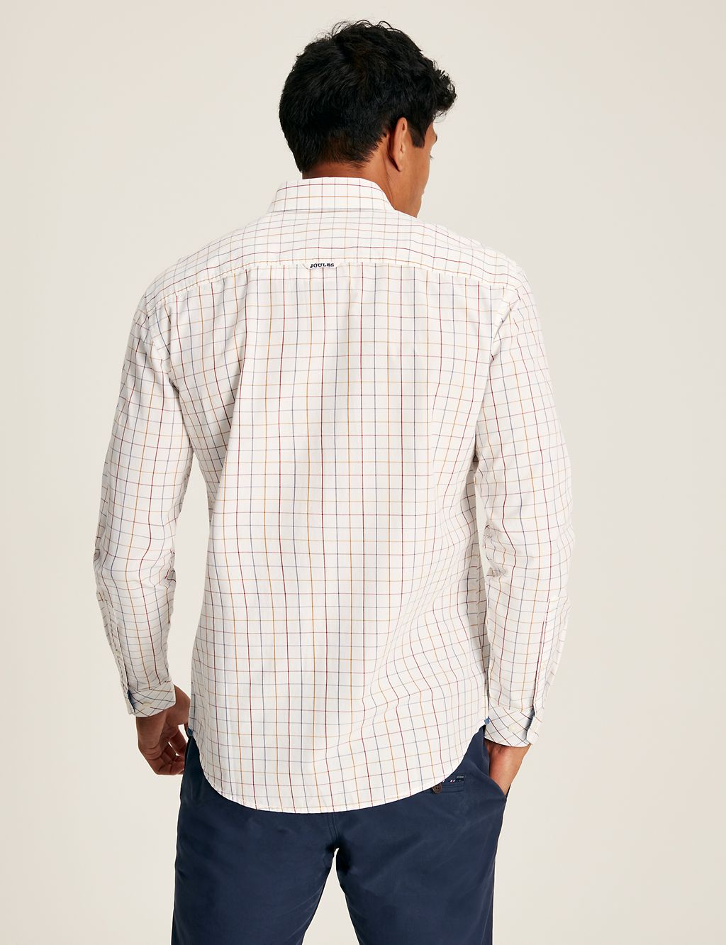 Pure Cotton Checked Oxford Shirt 4 of 6
