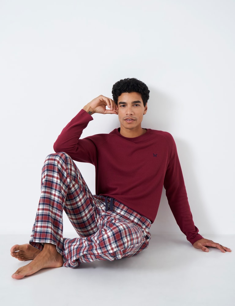 Pure Cotton Checked Pyjama Bottoms 5 of 5