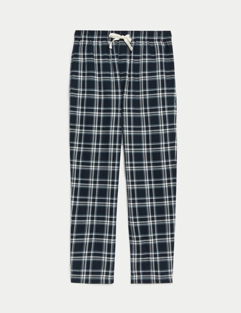 2pk Brushed Cotton Pyjama Bottoms, M&S Collection