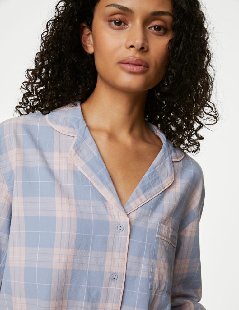 Pure Cotton Checked Pyjama Set