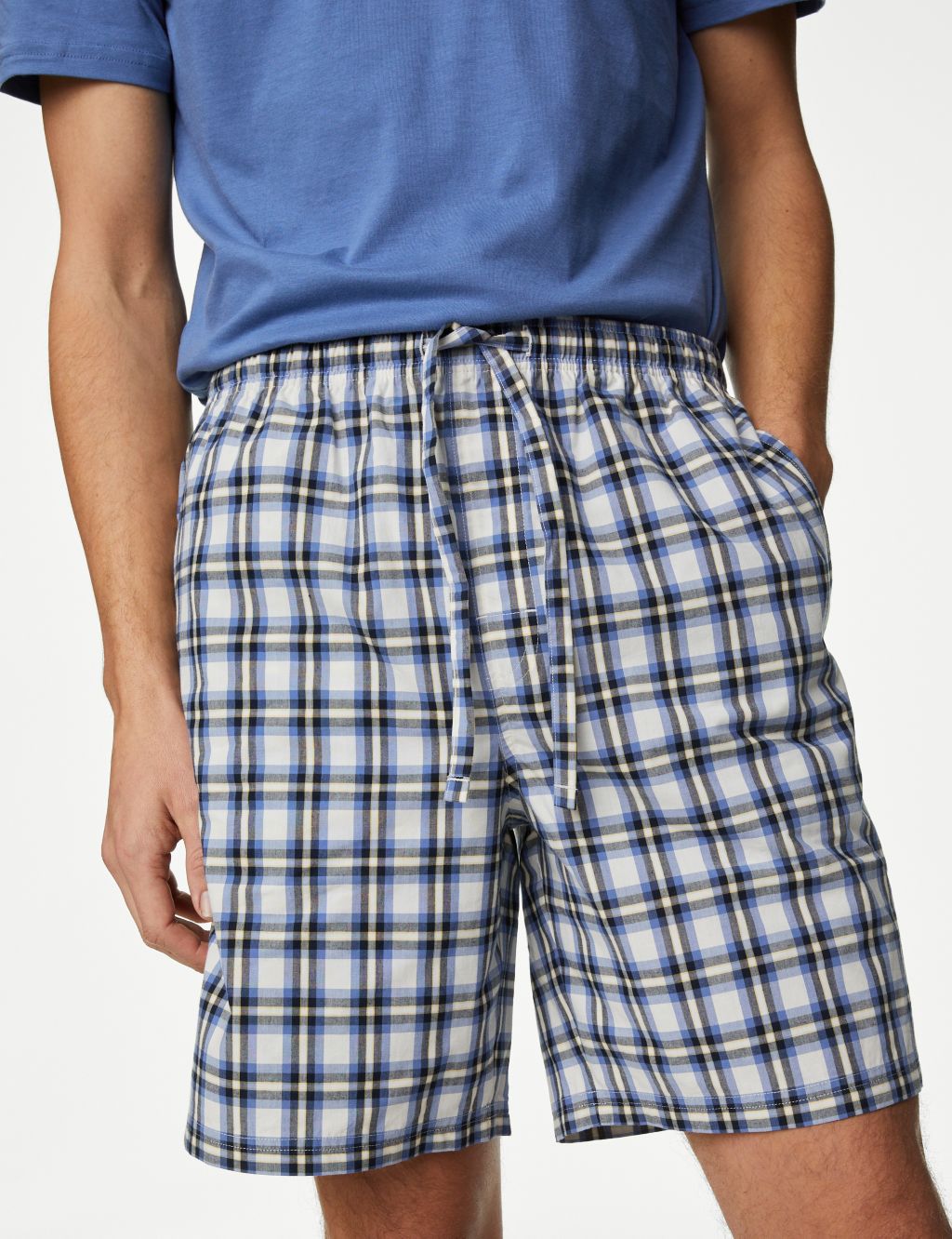 Pure Cotton Checked Pyjama Set | M&S Collection | M&S