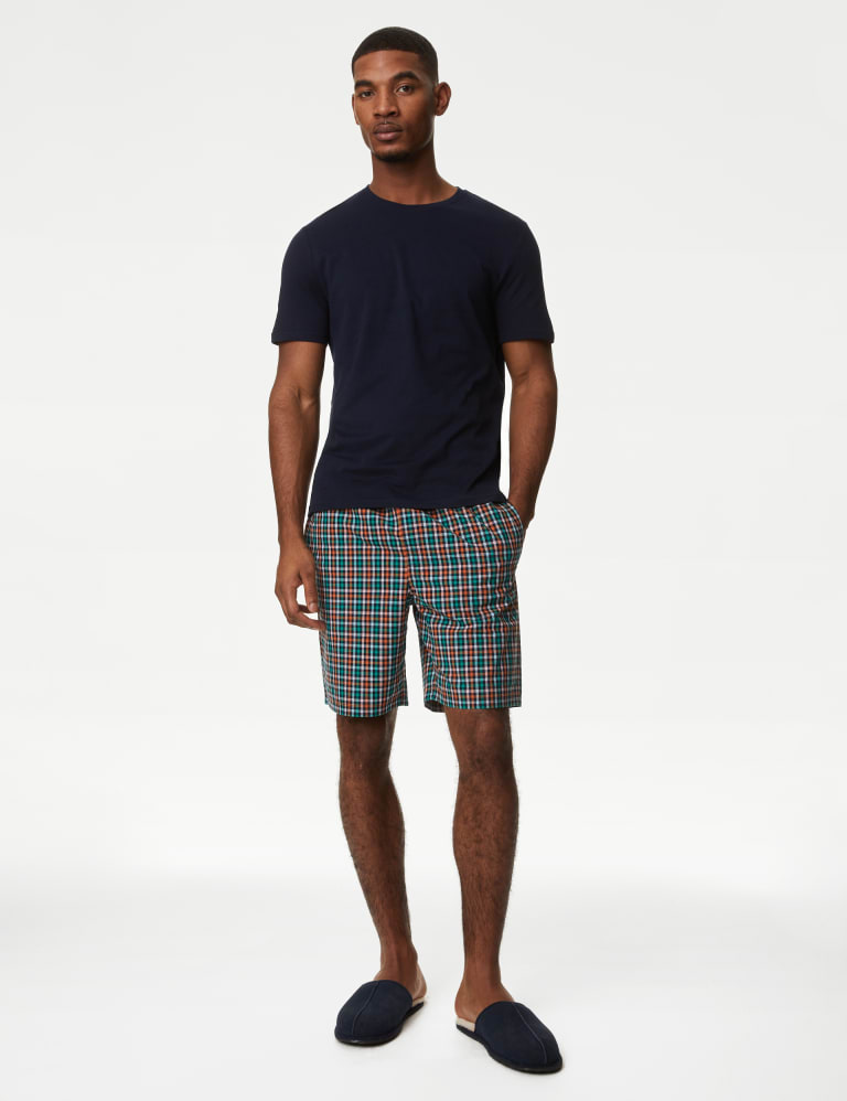 Pure Cotton Checked Pyjama Set M S Collection M S
