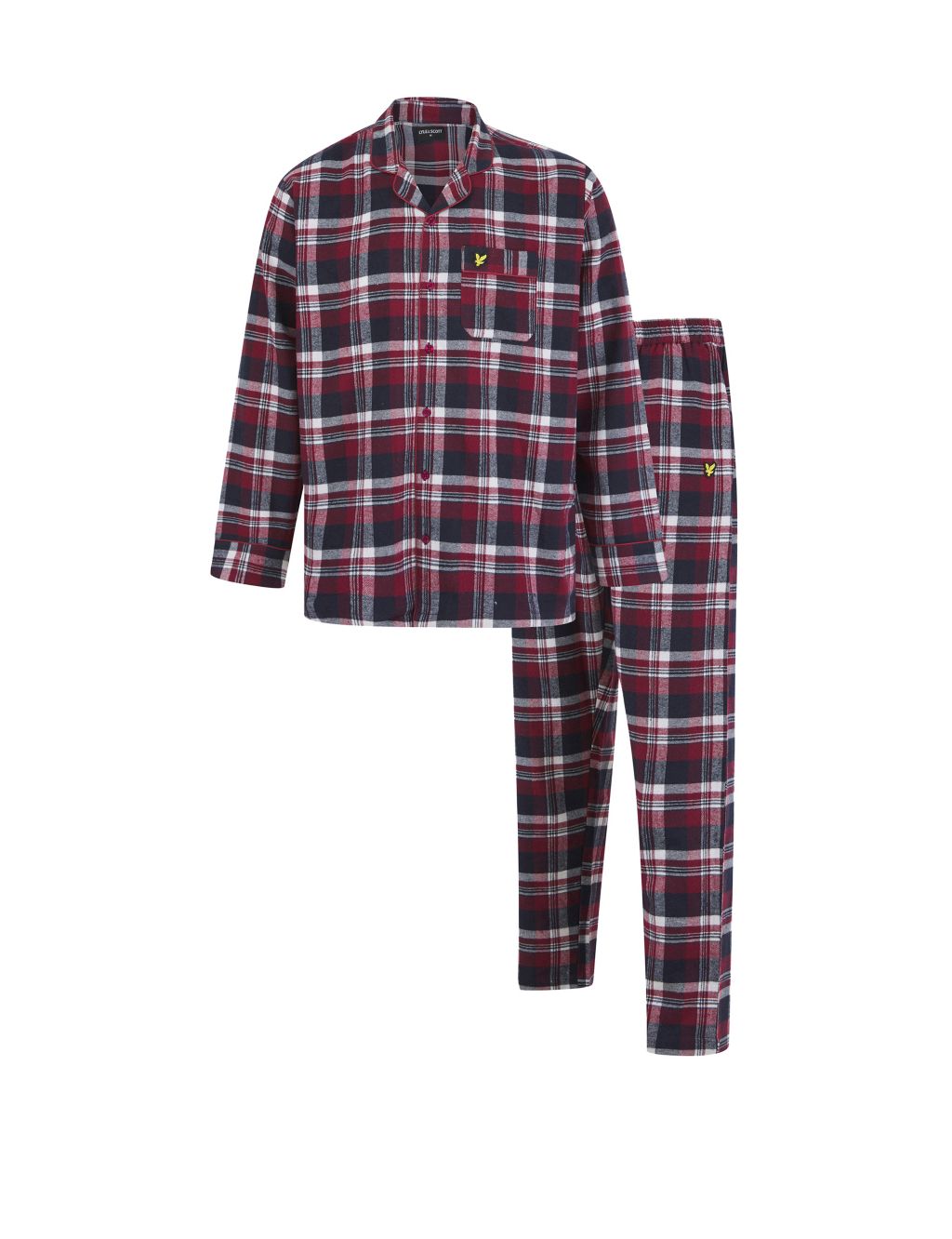 Pure Cotton Checked Pyjama Set | Lyle & Scott | M&S