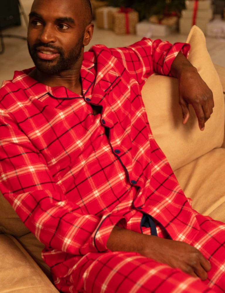 M&s red check discount pyjamas