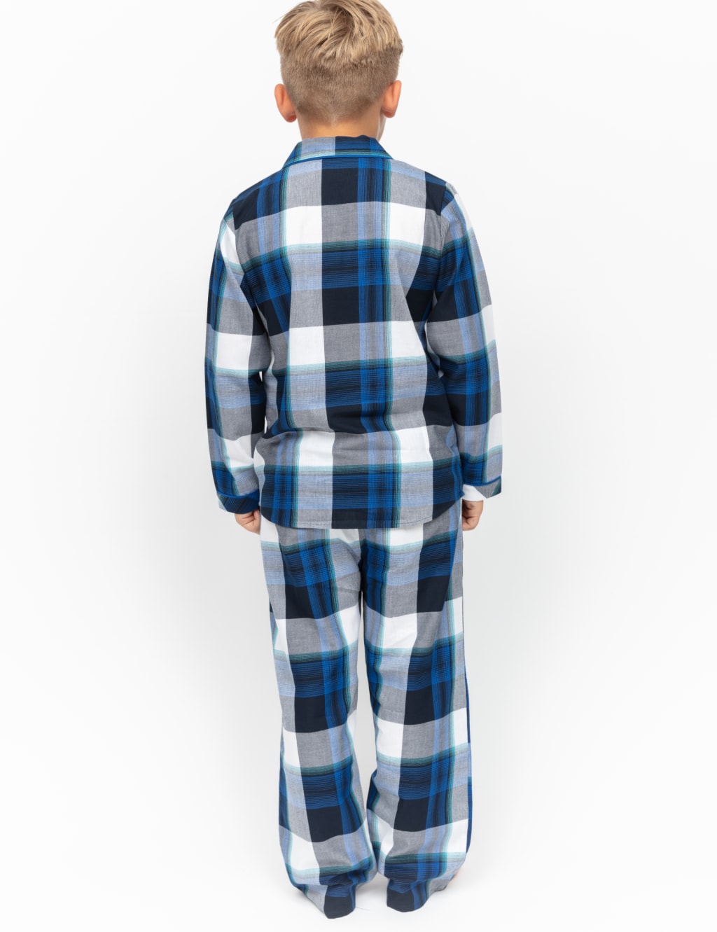Pure Cotton Checked Pyjamas (211 Yrs) Cyberjammies M&S