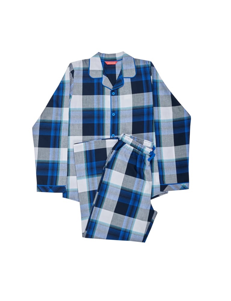 Pure Cotton Checked Pyjamas (211 Yrs) Cyberjammies M&S