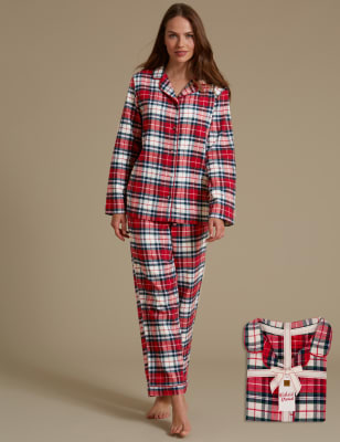 Marks and spencer red best sale tartan pyjamas