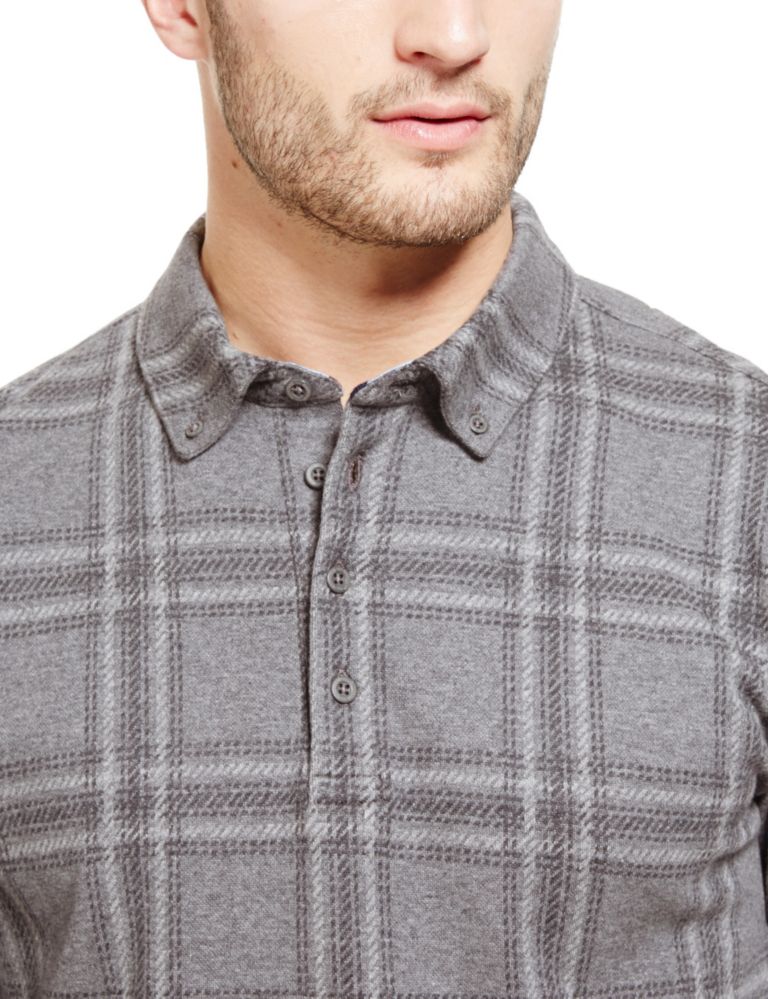 Pure Cotton Checked Rugby Top 4 of 6