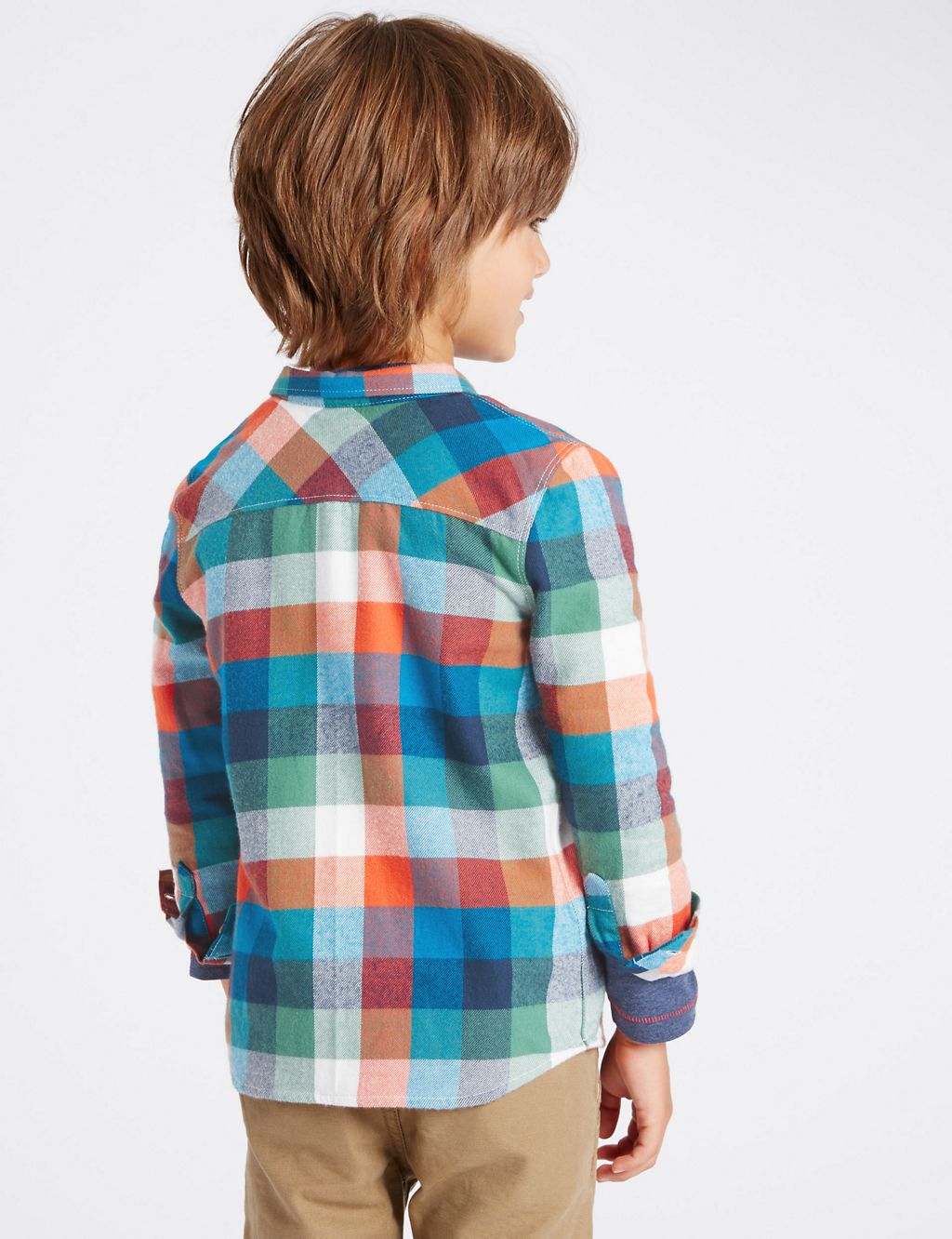 Pure Cotton Checked Shirt (1-7 Years) 2 of 5