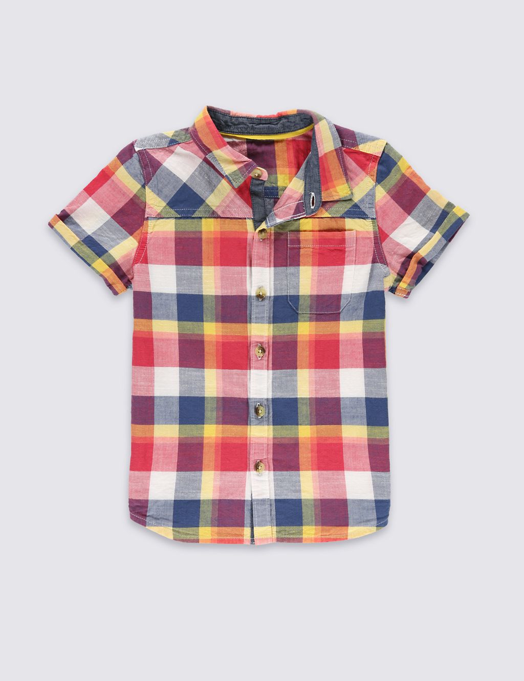 Pure Cotton Checked Shirt (1-7 Years) 3 of 3
